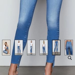 Good American Good Waist Step-hem Skinny Jeans